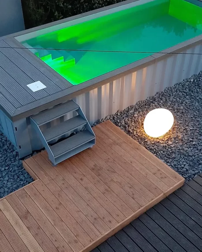 Vorgefertigter Außenpool im 20-Fuß-Containerdesign – Bild 3