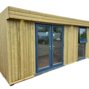 Containermodul mit Verkleidung
