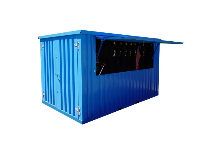 Zerlegbarer Bar-Container XL 3 x 2 m Blau – Bild 2
