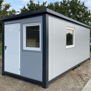 Büro 6m×2,4m wc, Dusche und Küche