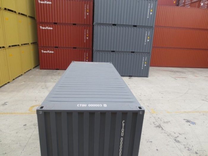 20-Fuß-Seecontainer Grau – Lager und Transport – Bild 4