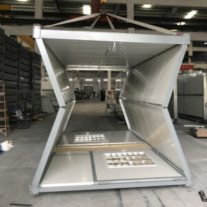 Faltmodul aus Seecontainer – 14 m² flexibles Raumkonzept