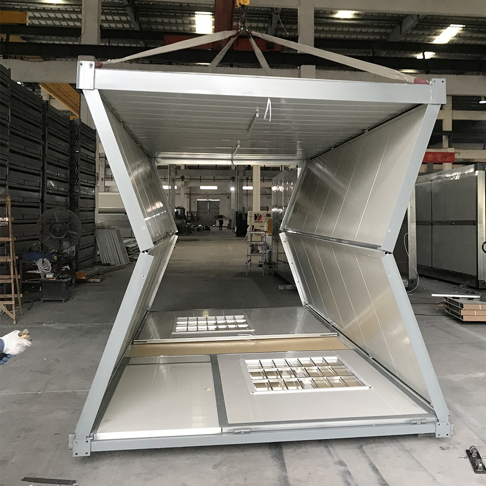 Faltmodul aus Seecontainer – 14 m² flexibles Raumkonzept
