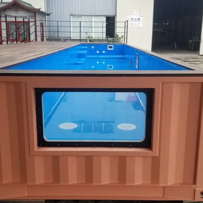 11,8 m langer Poolcontainer
